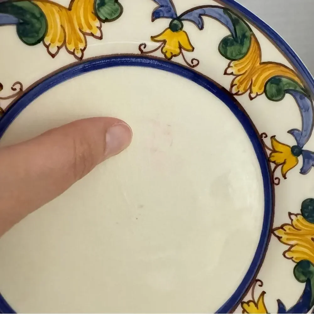 William Sonoma Conimbricer Portugal Plate Set Of Two Olivia & Isabel 8in Desert